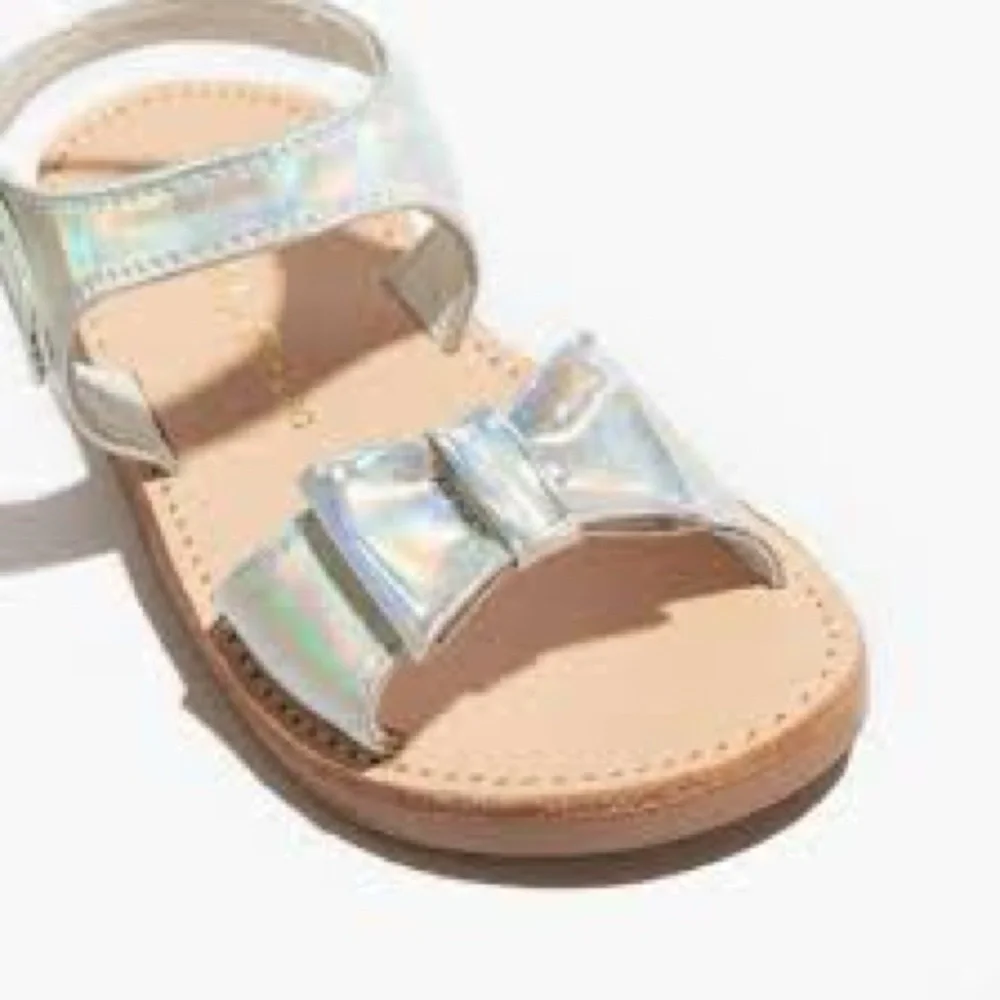 Freshly picked Holographic Sandals with Bow